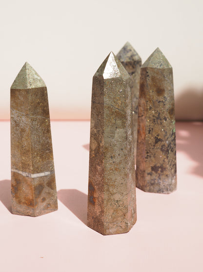 Pyrit Point 8-9 cm aus Peru