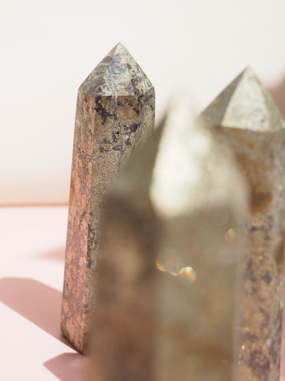 Pyrit Point 8-9 cm aus Peru