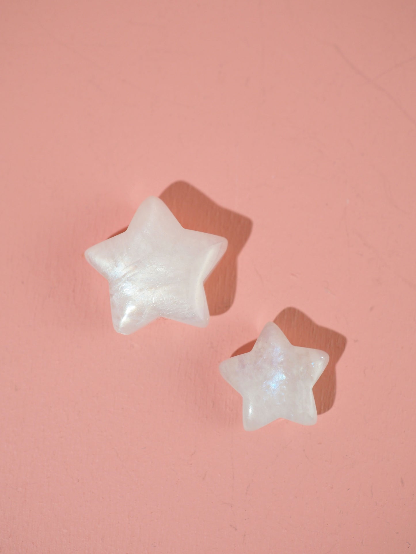 Weißer Mondstein Mini Stern ca. 1-1.8 cm -High Quality