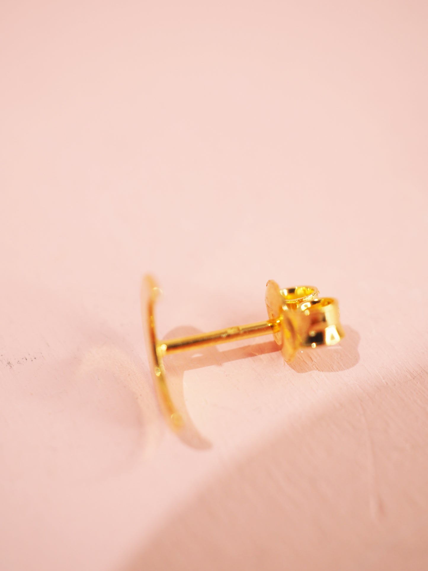 Mond Ohrstecker 925 Sterlingsilber vergoldet