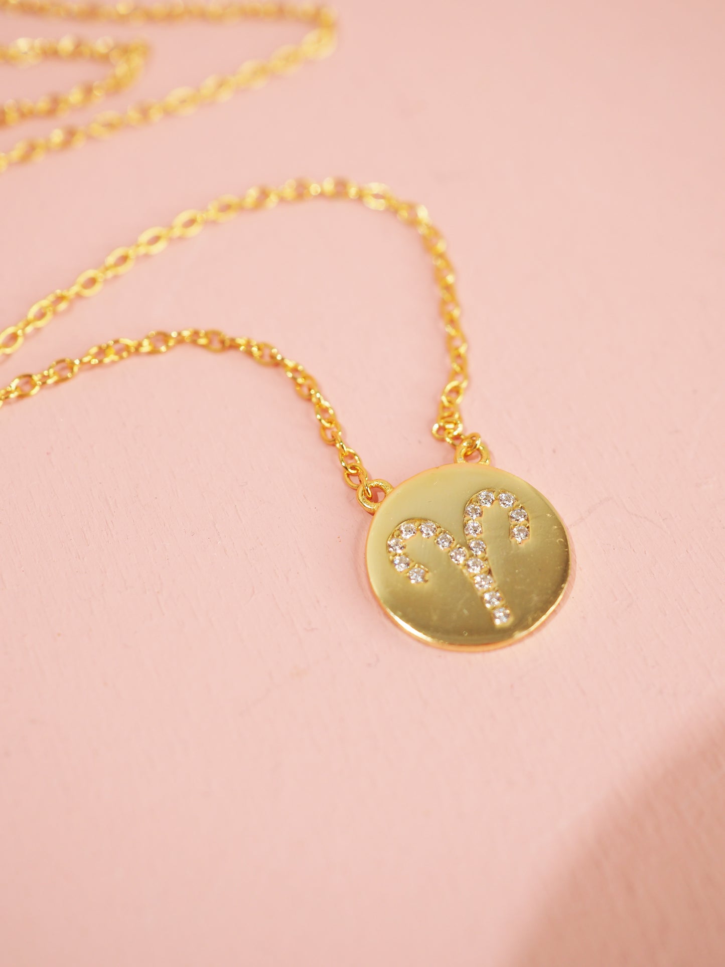 Sternzeichen Kette mit Zirkonia 925 Sterlingsilber vergoldet