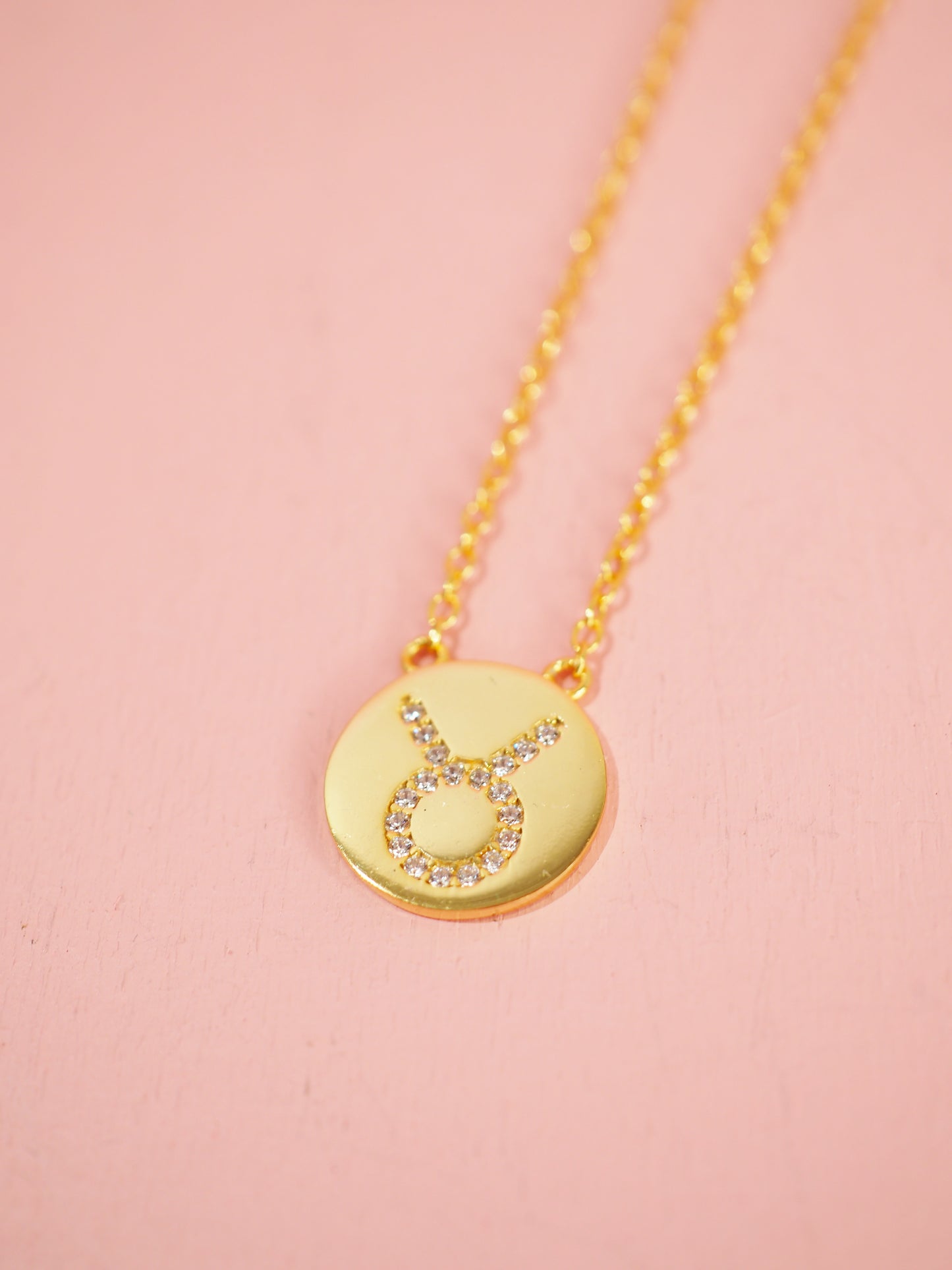 Sternzeichen Kette mit Zirkonia 925 Sterlingsilber vergoldet