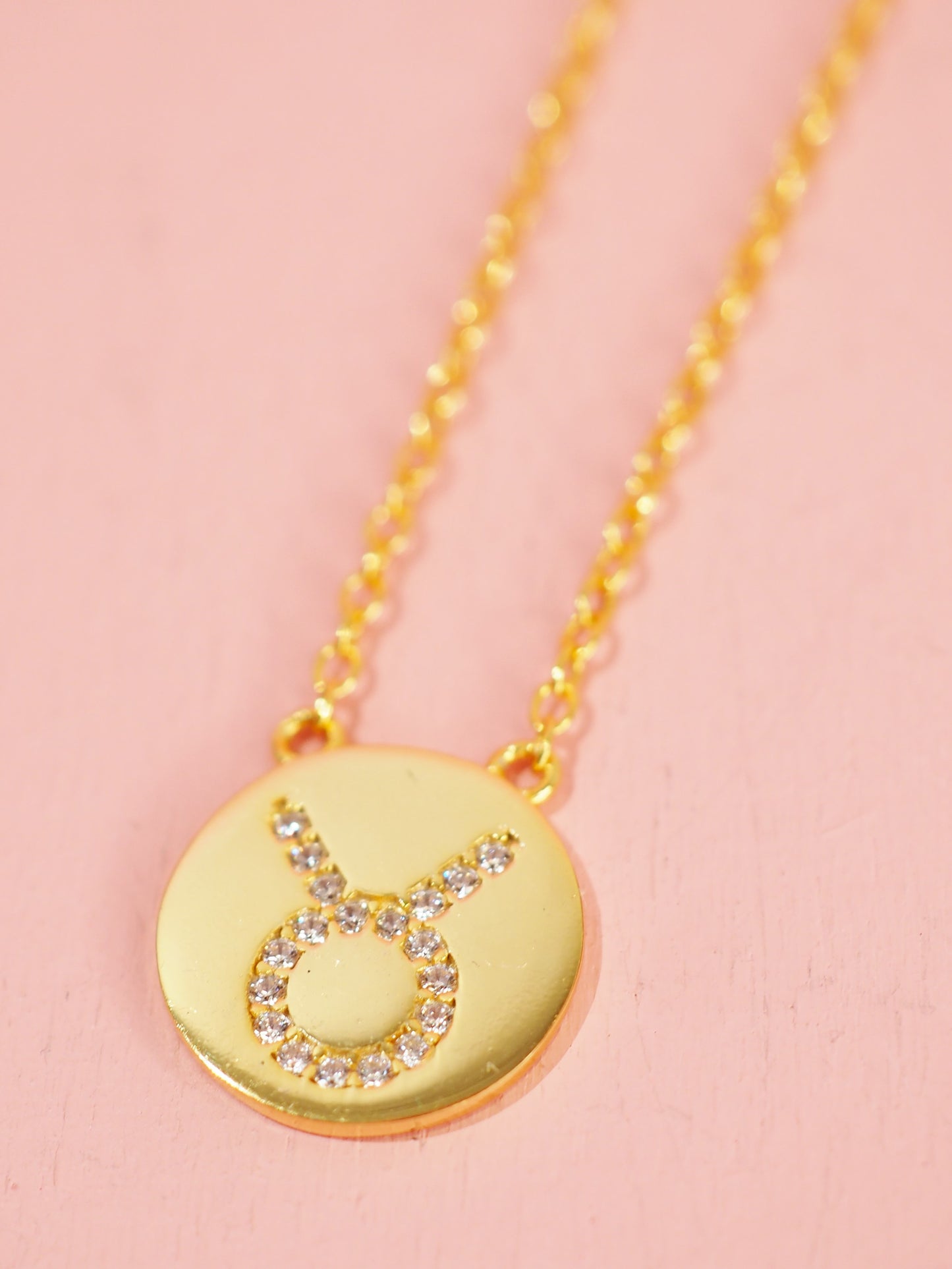 Sternzeichen Kette mit Zirkonia 925 Sterlingsilber vergoldet