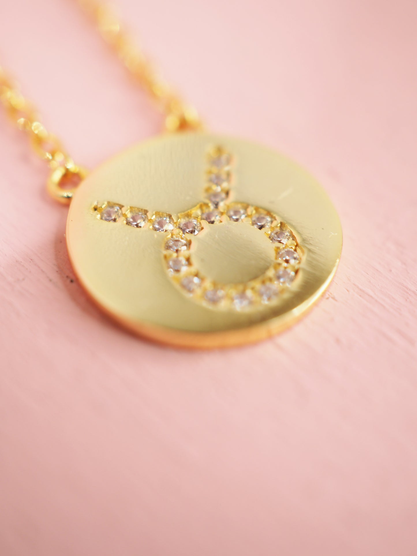Sternzeichen Kette mit Zirkonia 925 Sterlingsilber vergoldet