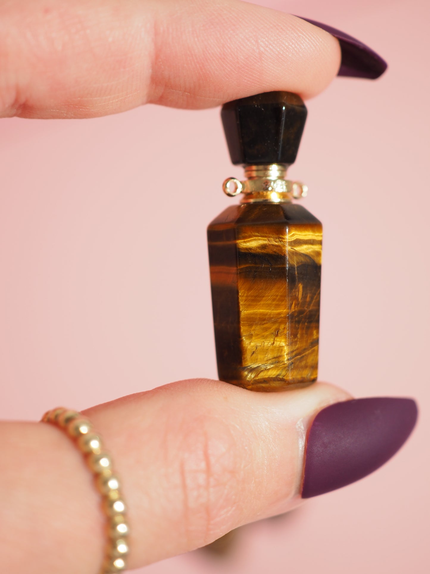 Mini Tigerauge Parfum Phiole Fläschchen