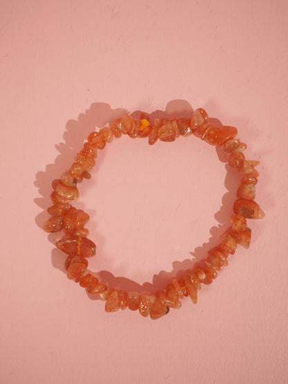 Sonnenstein Chips Armband . Sunstone Chips Bracelet - High Quality