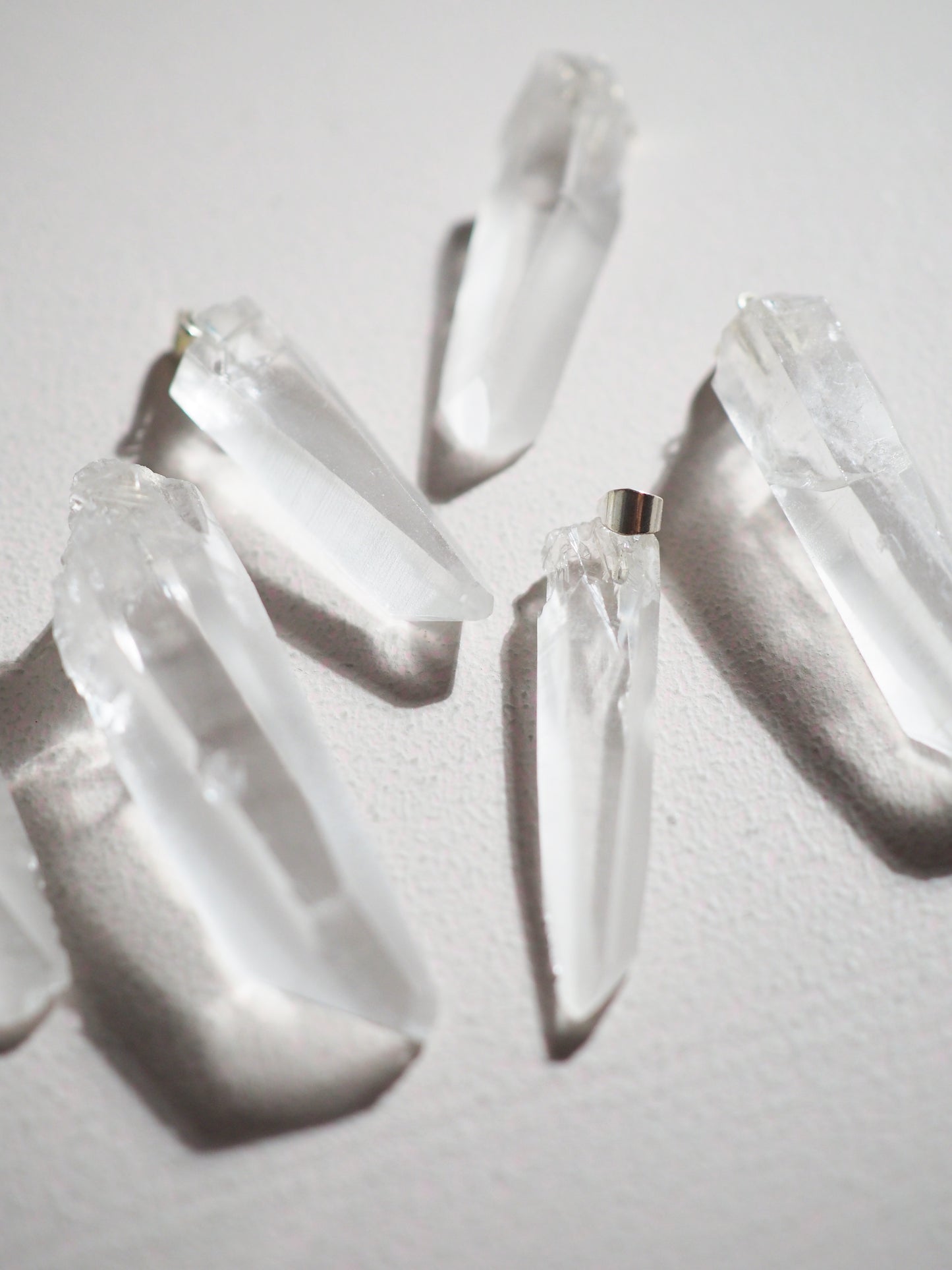 LEMURIAN  Bergkristall Anhänger . Clearquartz Pendant ca. 2- 4cm - aus Brasilien