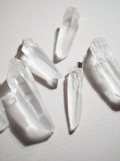 LEMURIAN  Bergkristall Anhänger . Clearquartz Pendant ca. 2- 4cm - aus Brasilien