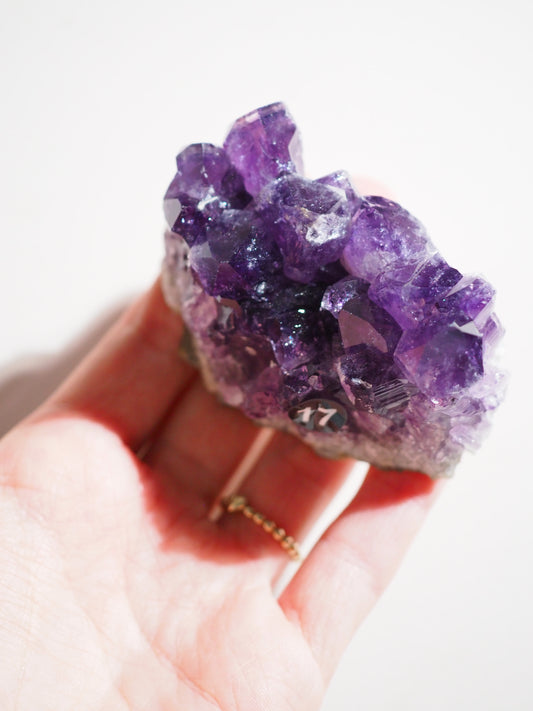 Amethyst Cluster ca. 6.5 cm - aus Brasilien HIGH QUALITY [17]