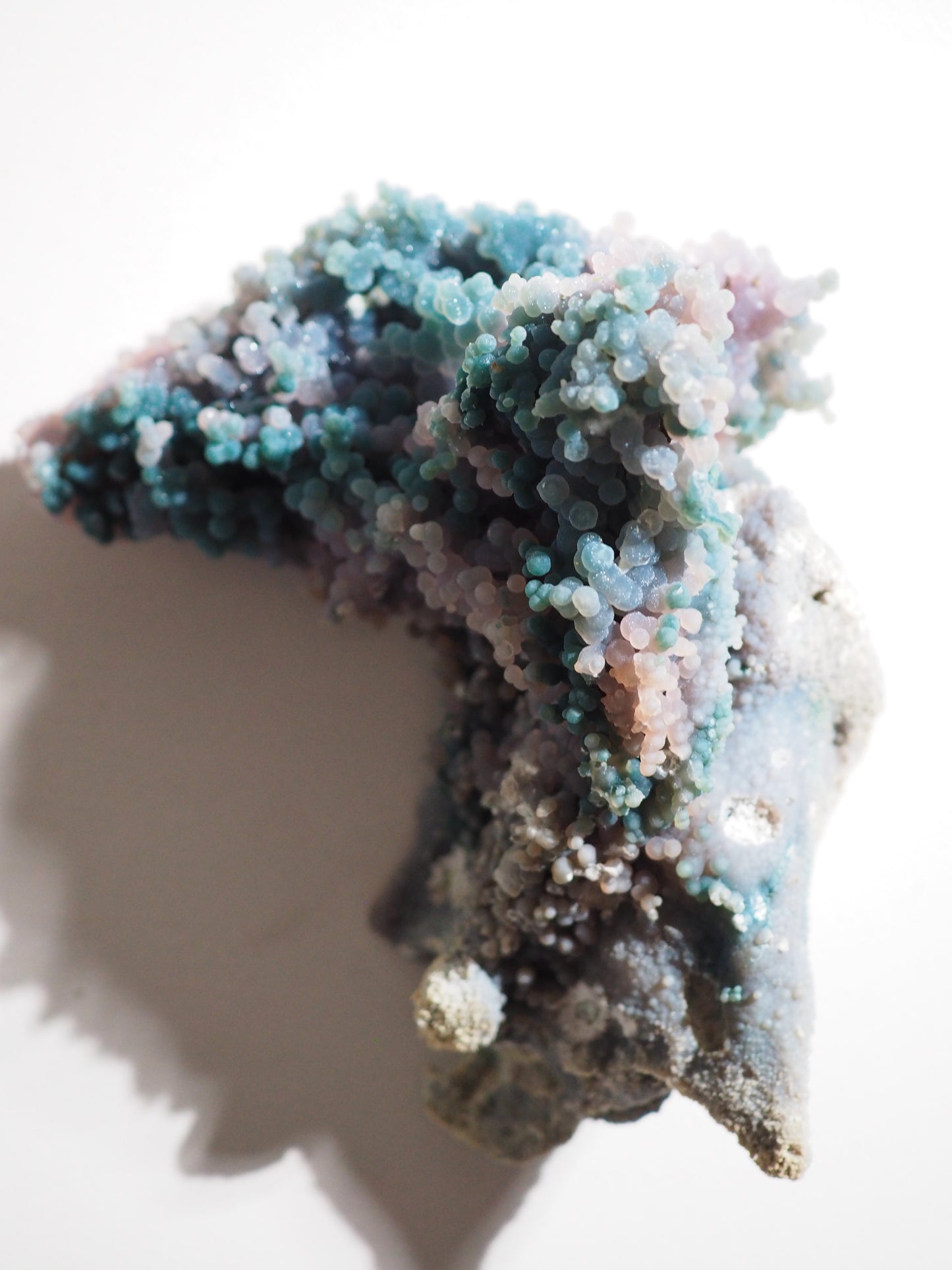 Trauben Achat / Grape Agate  . Traubenachat  Bicolor "LE DOLPHIN" 15 cm 578 g - aus Mamuju Area West-Sulawesi Indonesien - High Quality RARE COLOR