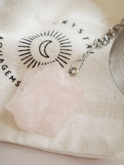 Tee Ei Teefilter Rosenquarz . Tea Egg Rosequartz