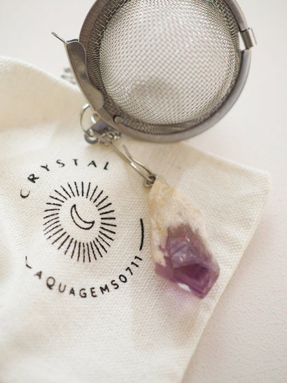 Tee Ei Teefilter Amethyst Mini Zauberstab . Tea Egg Amethyst Mini Wand
