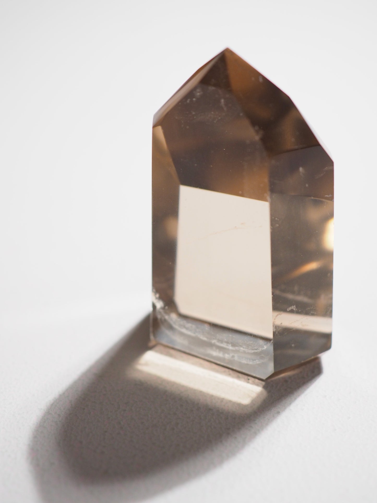 Natürliche Rauchquarz Citrin Spitze - Natural Smoky Citrine Point ca. 6cm (17) - aus Brasilien HIGH QUALITY