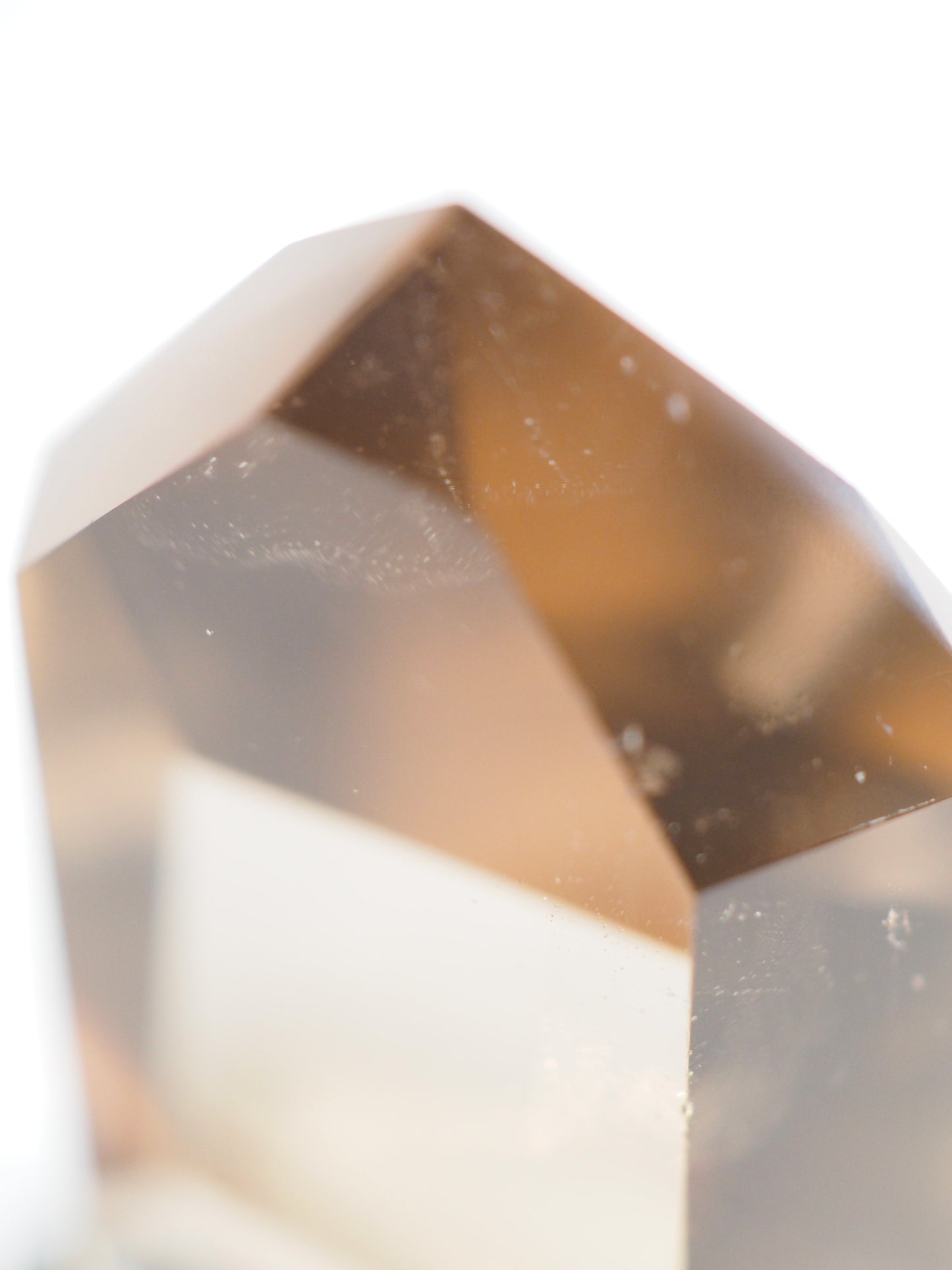 Natürliche Rauchquarz Citrin Spitze - Natural Smoky Citrine Point ca. 6cm (17) - aus Brasilien HIGH QUALITY