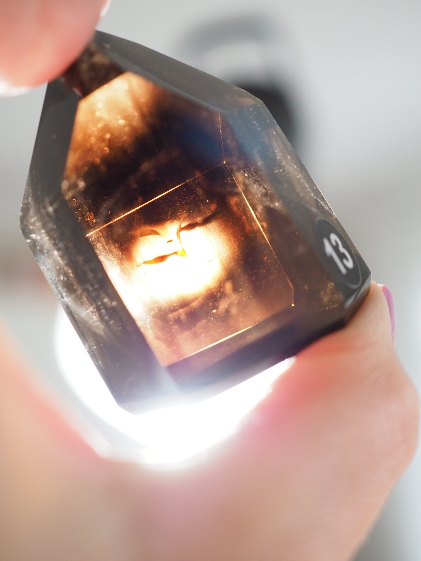 Dunkle Rauchquarz Spitze Morion - Dark Smoky Quartz ca. 5cm (13) - aus Brasilien HIGH QUALITY