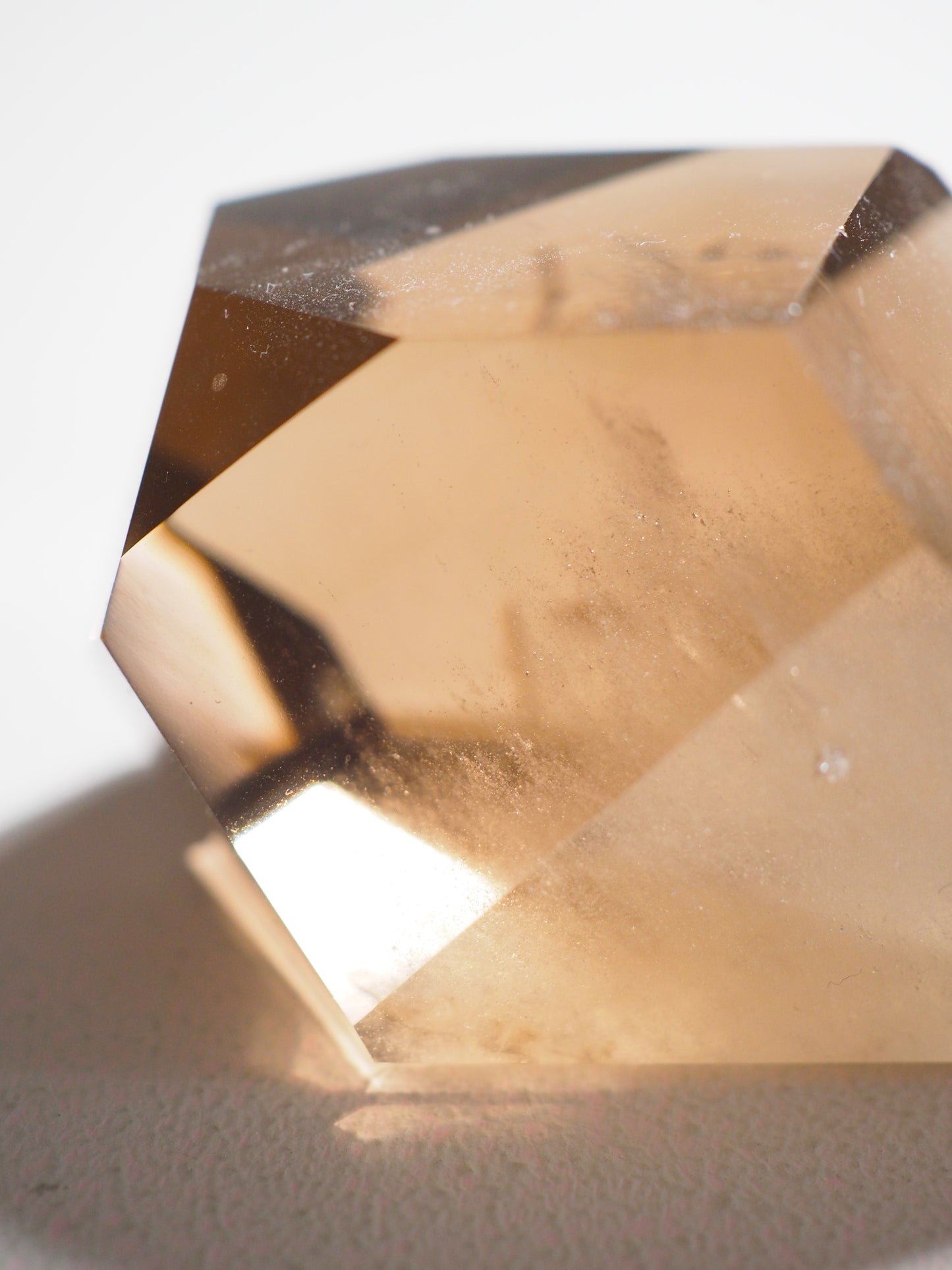 Natürliche Smoky Citrin Freiform - Natural Smoky Citrine Freeform ca. 7cm (19) - aus Brasilien HIGH QUALITY mit Phantomen