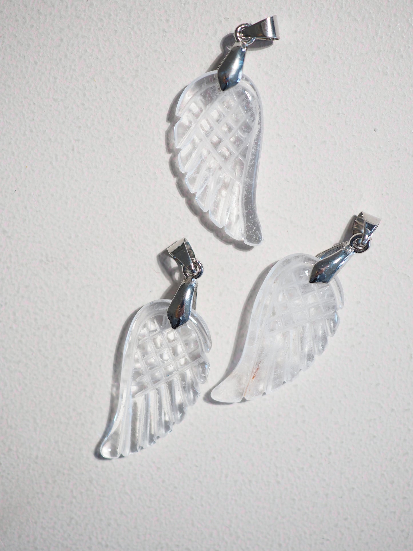 Bergkristall Engel Flügel Anhänger . Clear Quartz Angel Wing Pendant - aus China HIGH QUALITY
