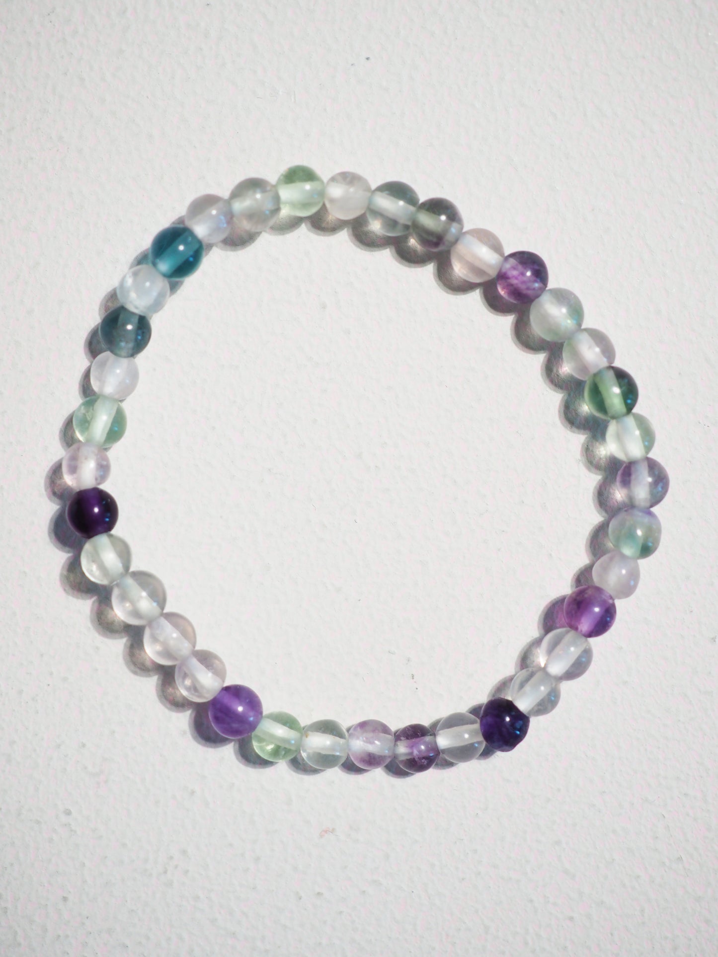 CRYSTAL KIDS - Regenbogenfluorit Kugelarmband bis 14cm - HIGH QUALITY
