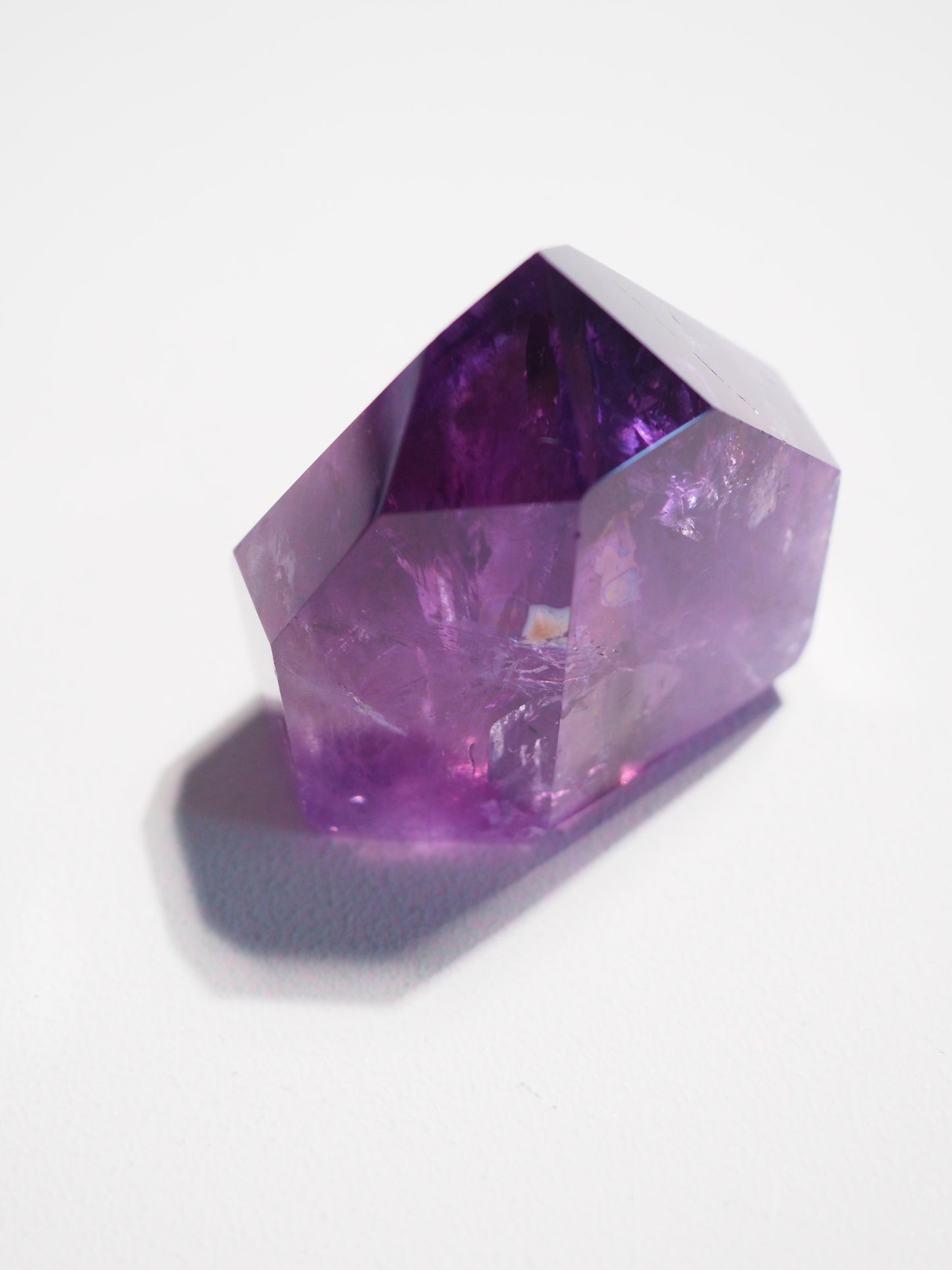 Jacare Amethyst Spitze mit Regenbögen  ca. 4.5x5 cm (6) - aus Bahia Brasilien HIGH QUALITY