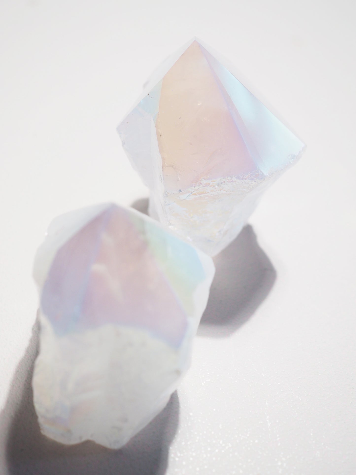 AngelAura Bergkristall Spitze . AngelAura Clear Quartz Point ca. 6 cm -  aus Brasilien