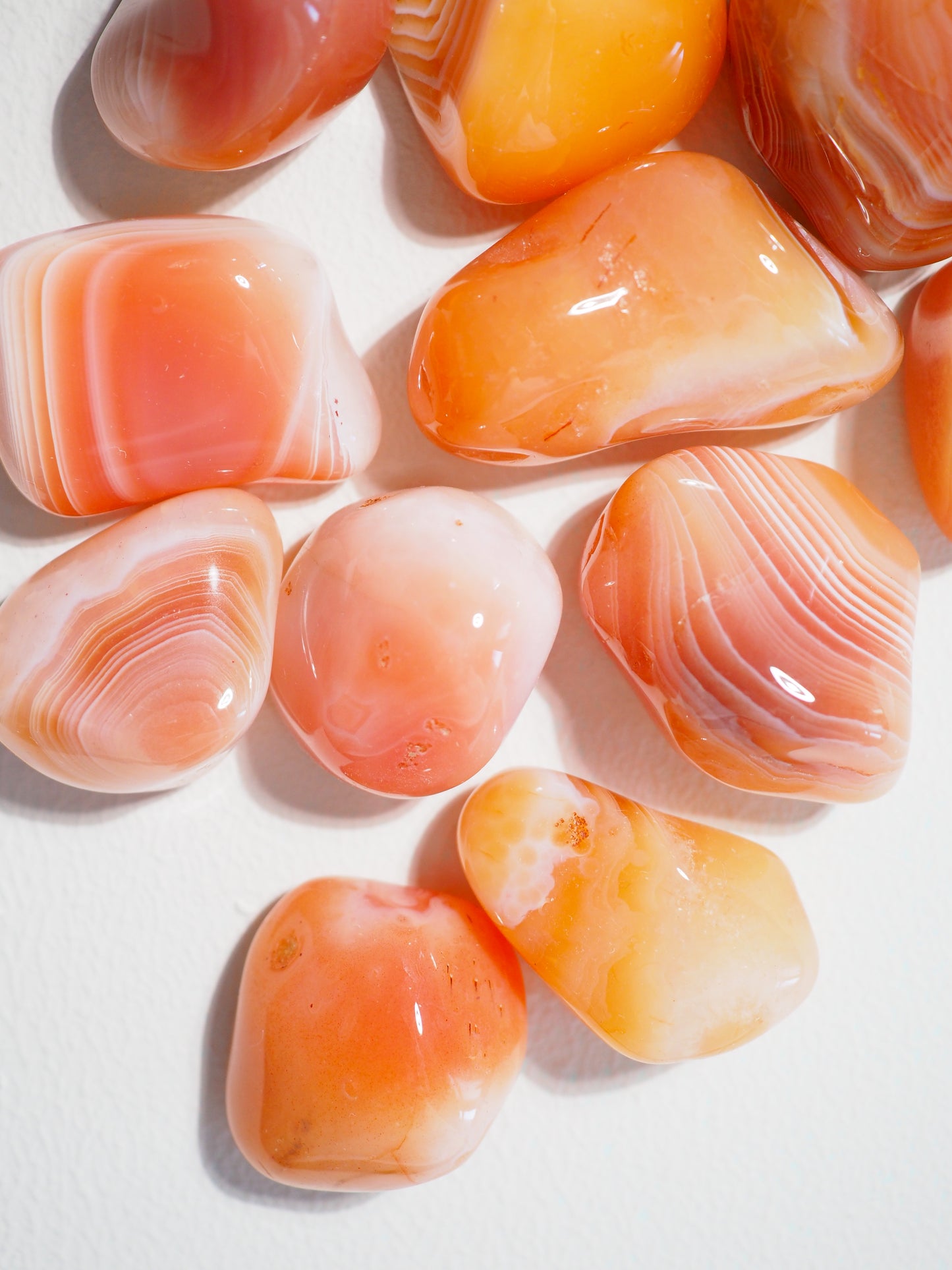 Aprikosen Achat Trommel Stein . Apricot Agate Tumble 2-3cm - aus Botswana HIGH QUALITY