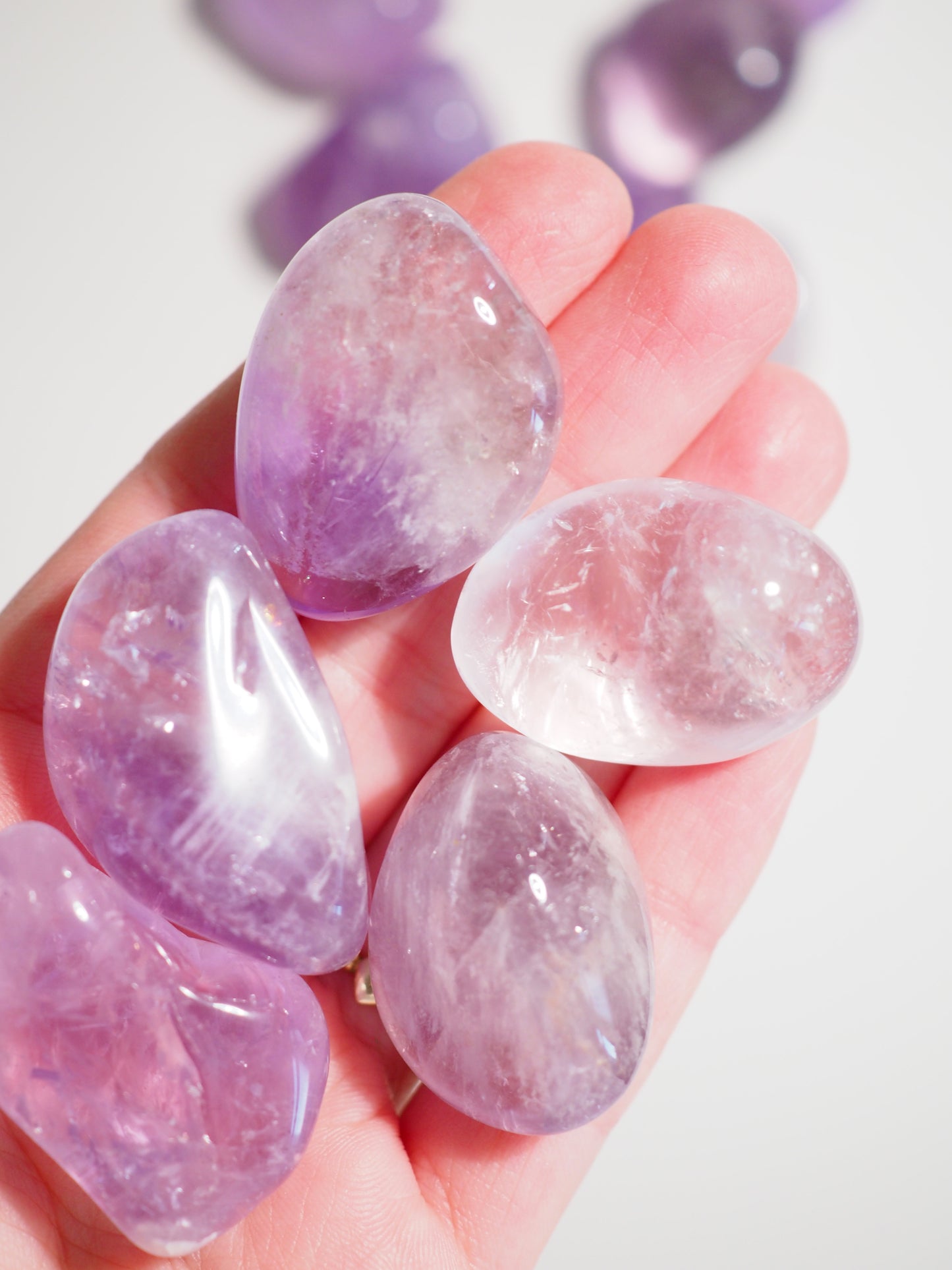 Amethyst 3 cm Trommel Stein - aus Brasilien Common Quality