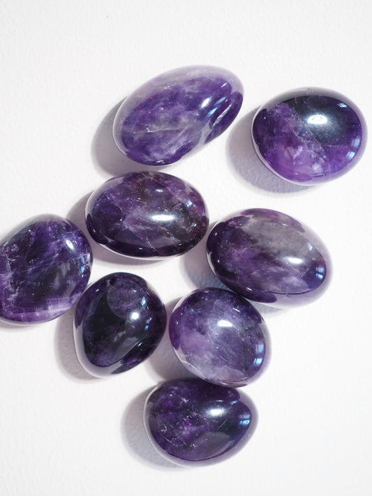 Dunkler Amethyst Trommel Stein . Deep Purple Amethyst Tumble ca. 2-3 cm  - aus Brasilien HIGH QUALITY