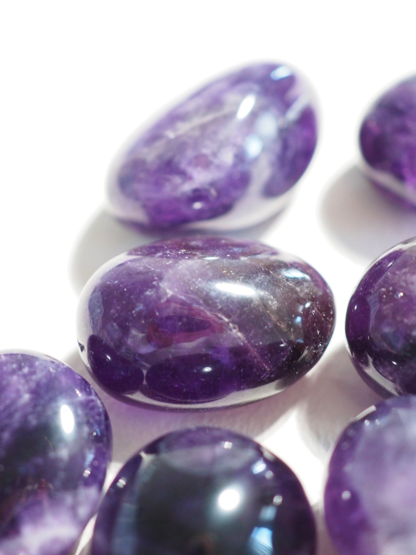 Dunkler Amethyst Trommel Stein . Deep Purple Amethyst Tumble ca. 2-3 cm  - aus Brasilien HIGH QUALITY
