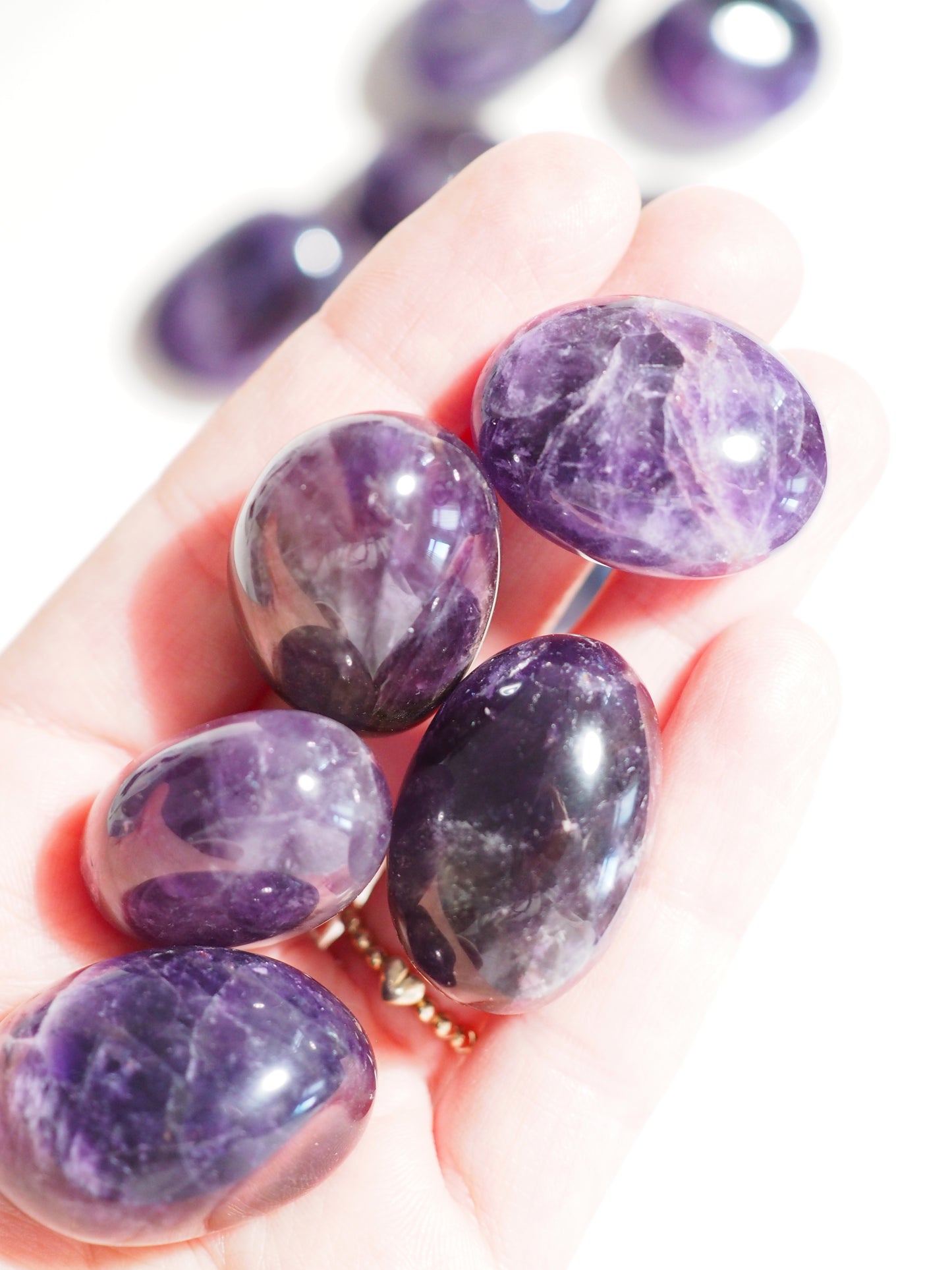 Dunkler Amethyst Trommel Stein . Deep Purple Amethyst Tumble ca. 2-3 cm  - aus Brasilien HIGH QUALITY