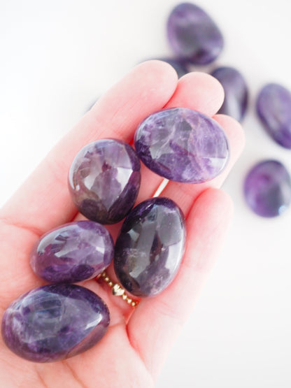 Dunkler Amethyst Trommel Stein . Deep Purple Amethyst Tumble ca. 2-3 cm  - aus Brasilien HIGH QUALITY