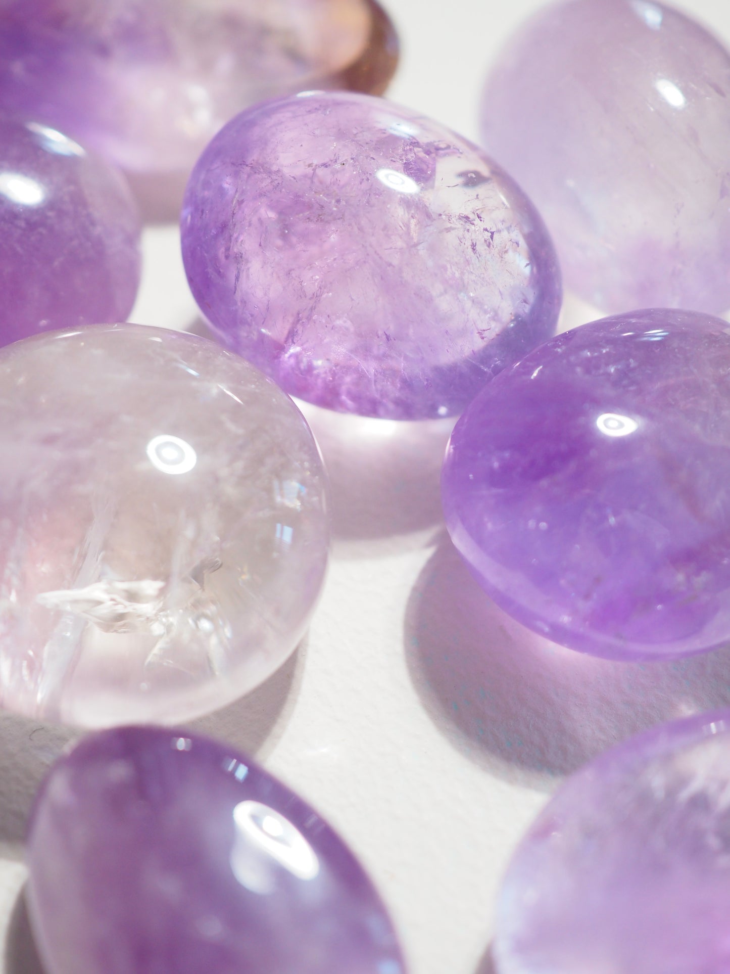Lavender Amethyst 1-3 cm Trommel Stein - aus Brasilien HIGH QUALITY