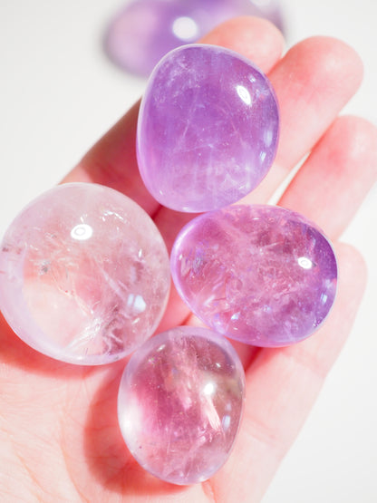Lavender Amethyst 1-3 cm Trommel Stein - aus Brasilien HIGH QUALITY