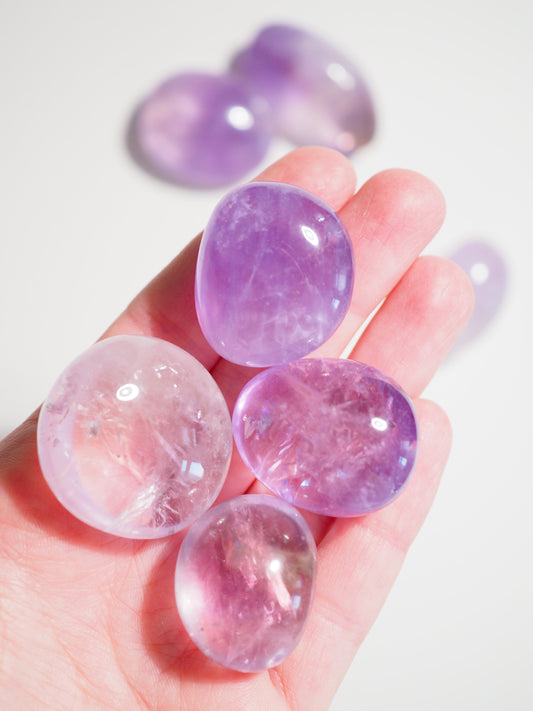 Lavender Amethyst 1-3 cm Trommel Stein - aus Brasilien HIGH QUALITY