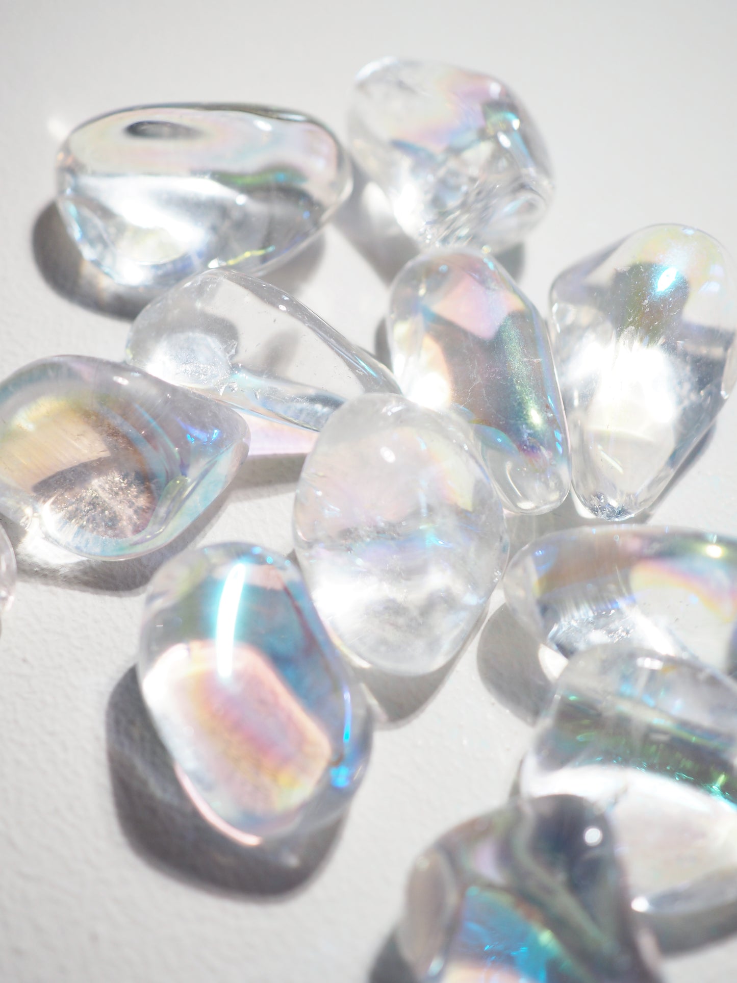 AngelAura Bergkristall Trommelstein . AngelAura Clear Quartz Tumble ca. 2-3 cm - aus Brasilien HIGH QUALITY