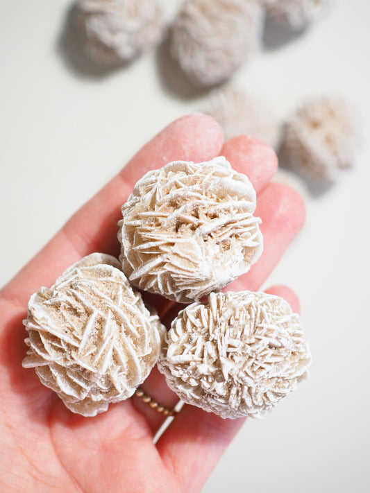 Sandrose Frostig Roh  . Desert Rose Frosty Raw ca. 2-3cm - aus Mexiko HIGH QUALITY