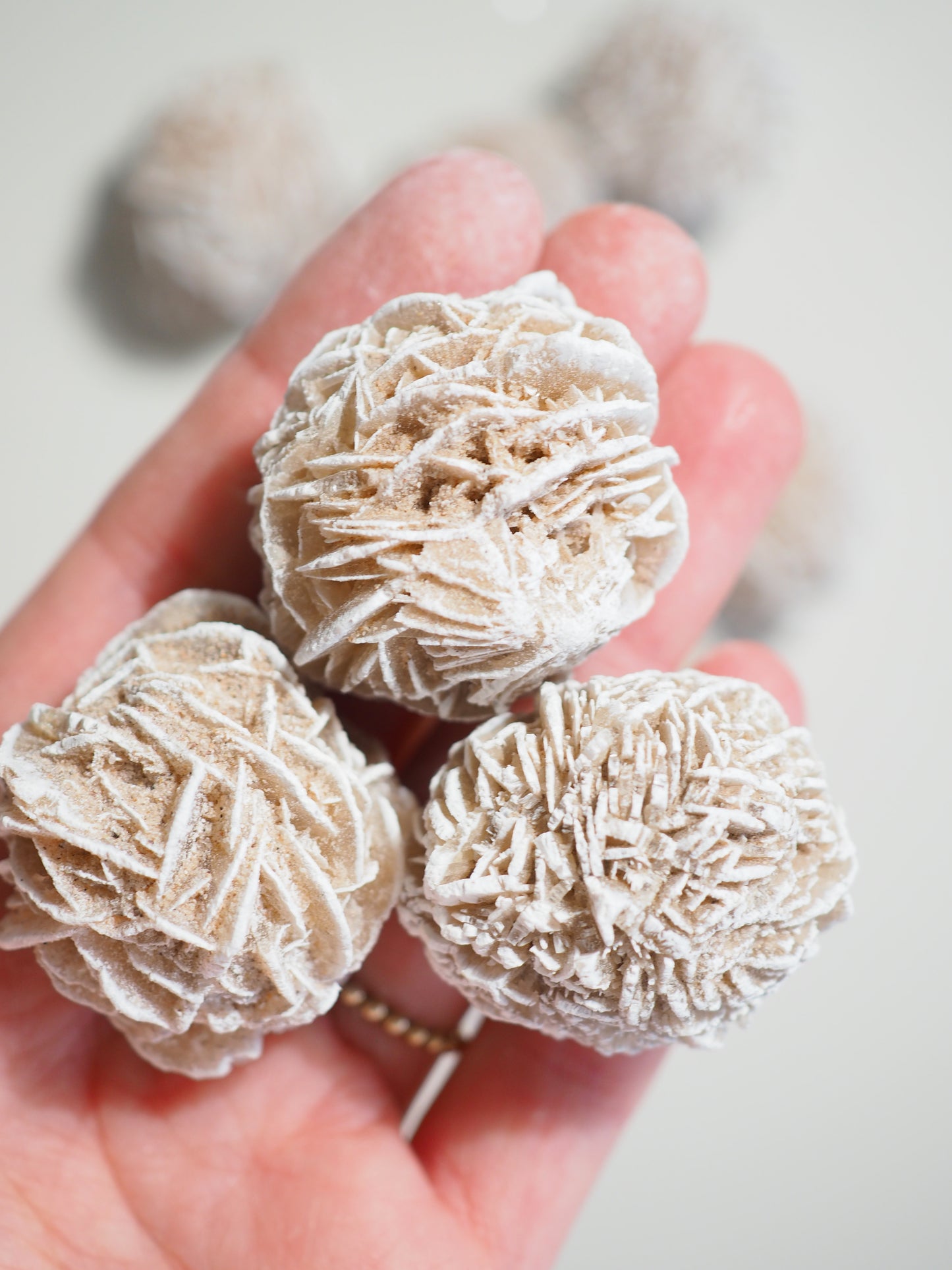 Sandrose Frostig Roh  . Desert Rose Frosty Raw ca. 2-3cm - aus Mexiko HIGH QUALITY