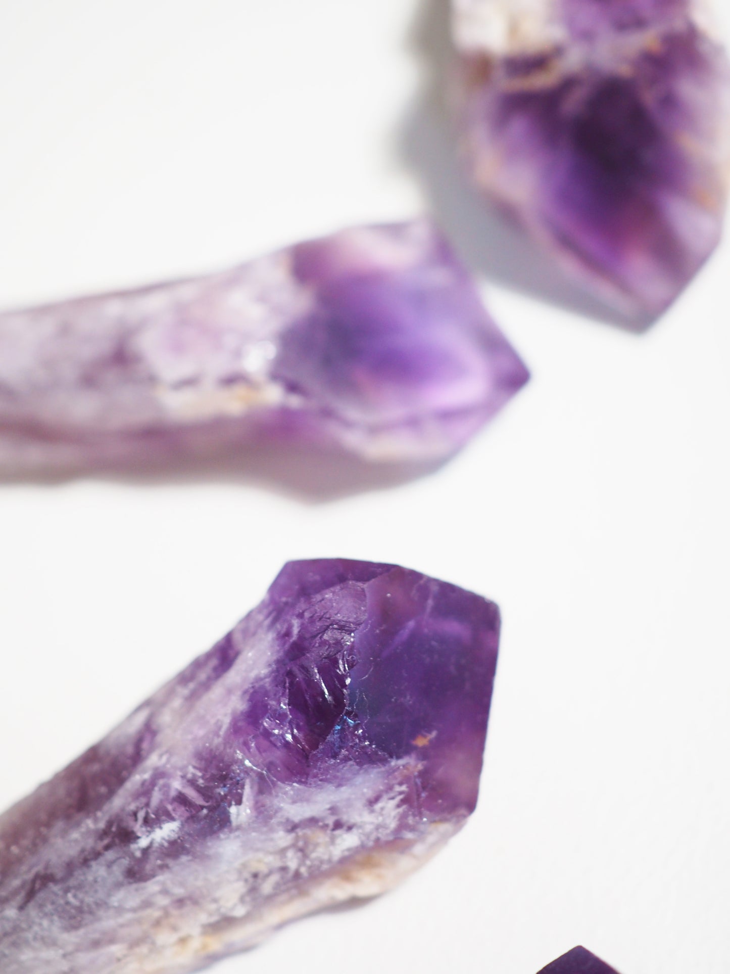 Baby Jacare Amethyst Zauberstab .  Zepter Roh Stab Spitze Wurzel Wand  5-8 cm aus Bahia Brasilien  LARGE