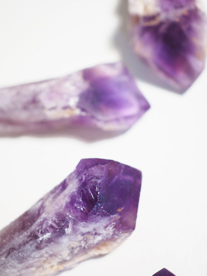 Baby Jacare Amethyst Zauberstab .  Zepter Roh Stab Spitze Wurzel Wand  5-8 cm aus Bahia Brasilien  LARGE