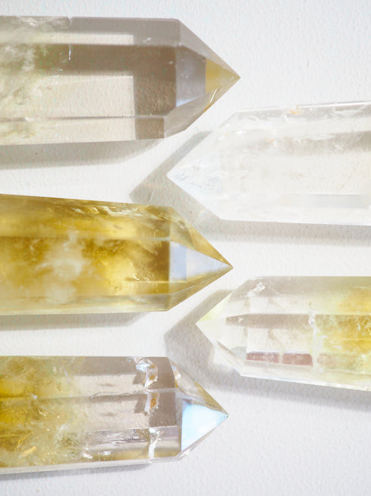 Limonen Citrin Spitze bestrahlt .  Lemon Citrine irradiated ca. 6.5-8 cm  - aus China High Quality