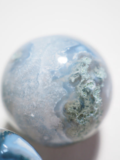 Moosachat Kugel . Moss Agate Sphere  ca. 2.5 cm -High Quality