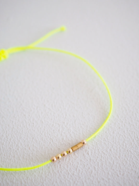 Morse Code Armband 375 Gold | Personalisiert