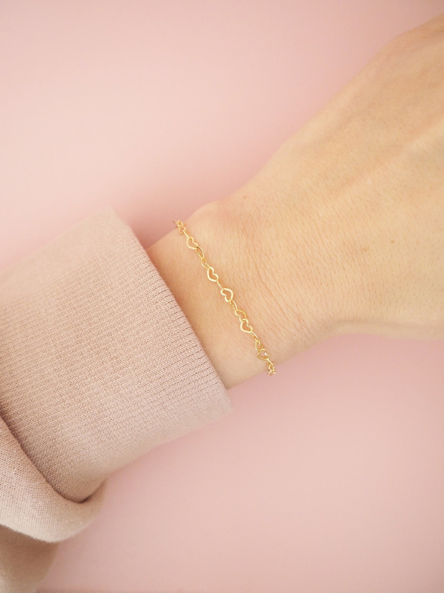 Herzi Herzi Herz Armband 925 Sterlingsilber rosévergoldet