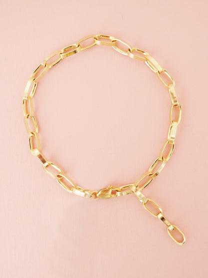 Chunky Armband Basic 925 Sterlingsilber vergoldet