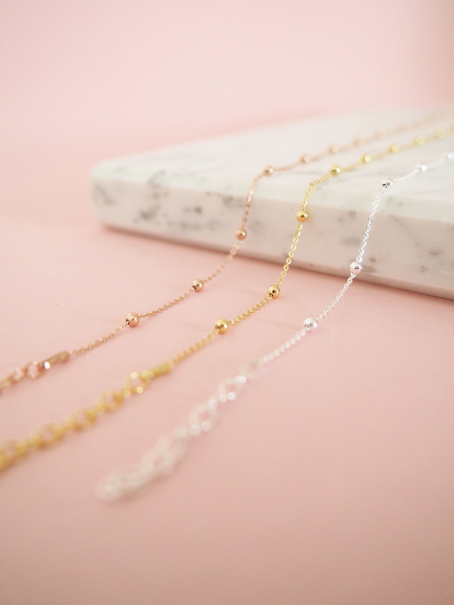 Halskette Basic Boho chic Staurn Kette 925 Sterlingsilber  . vergoldet . rosévergoldet