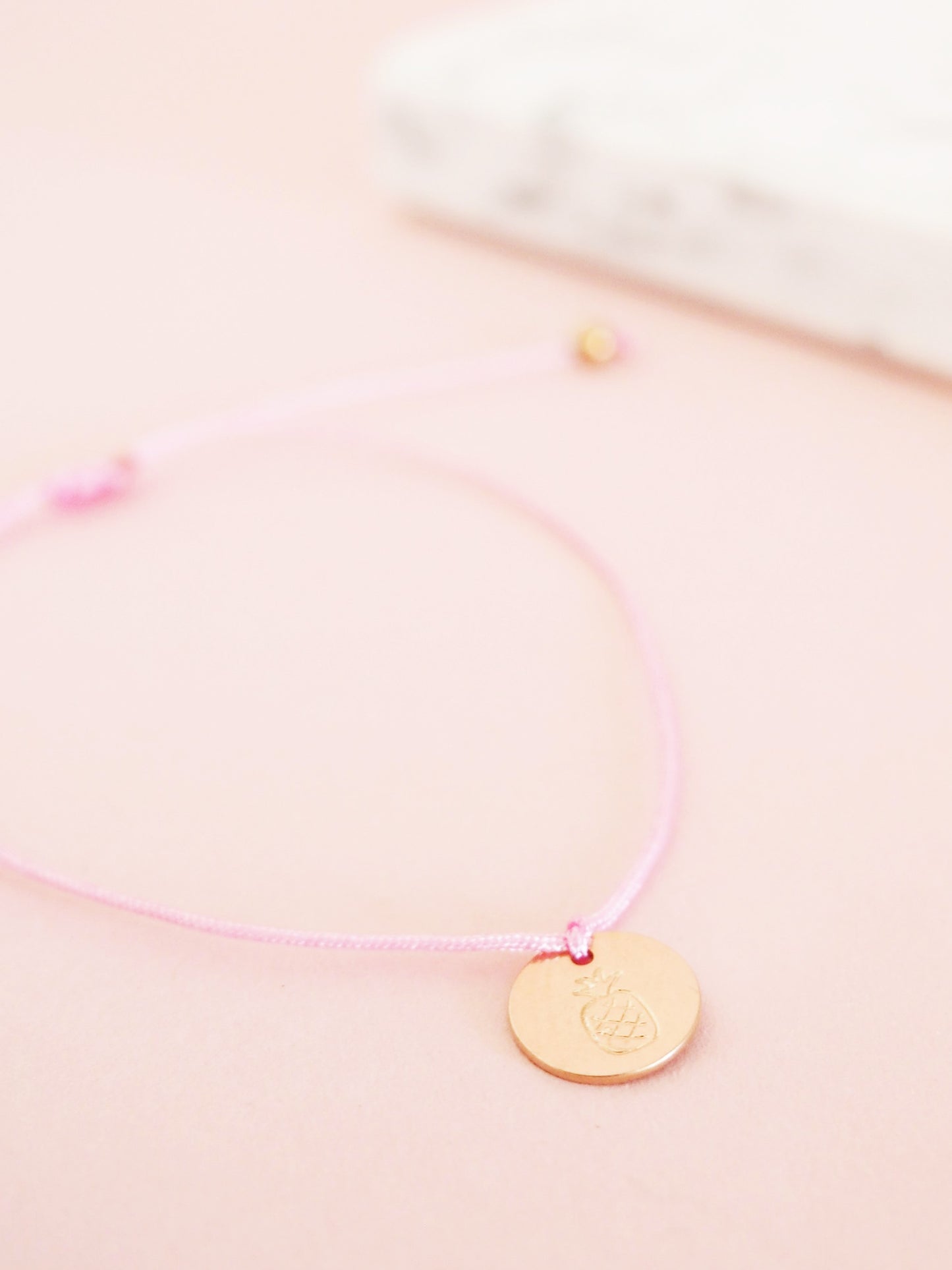 Kinderwunsch Armband Ananas Macramée