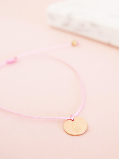 Kinderwunsch Armband Ananas Macramée