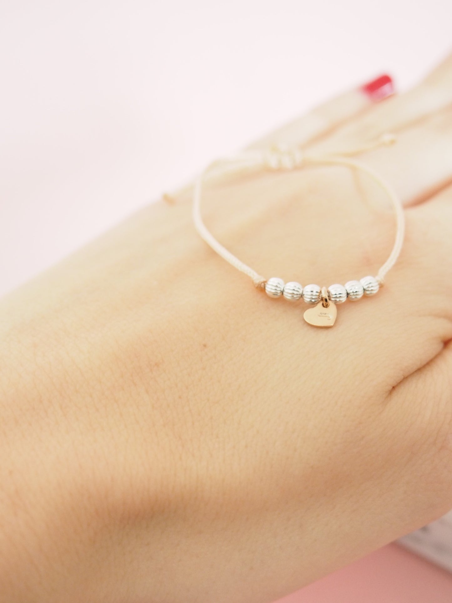 Kinder  Baby Armband mit Herz Personalisiert 925 Sterlingsilber vergoldet