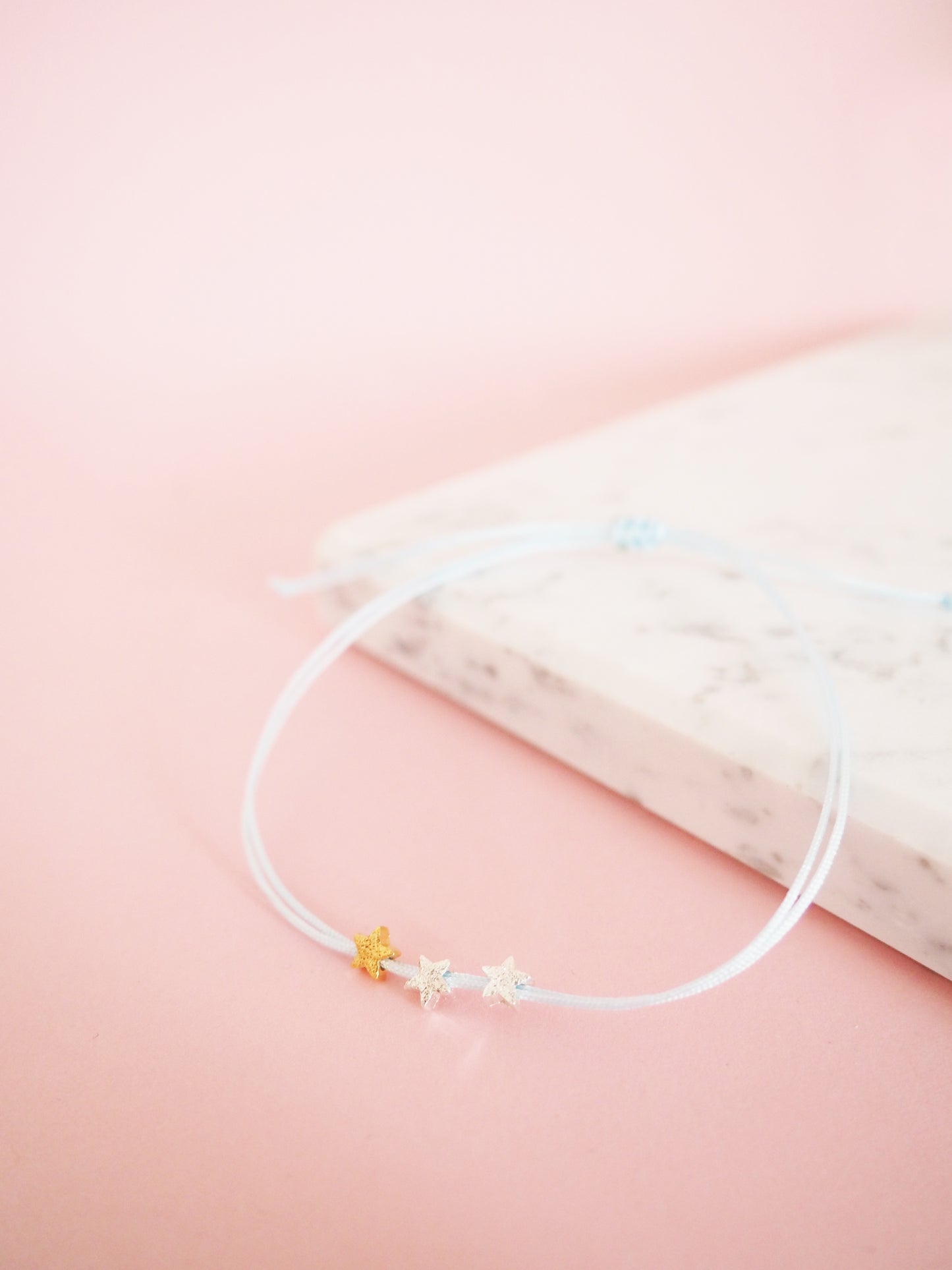 3 Sternenkinder Armband Macramée doppelt