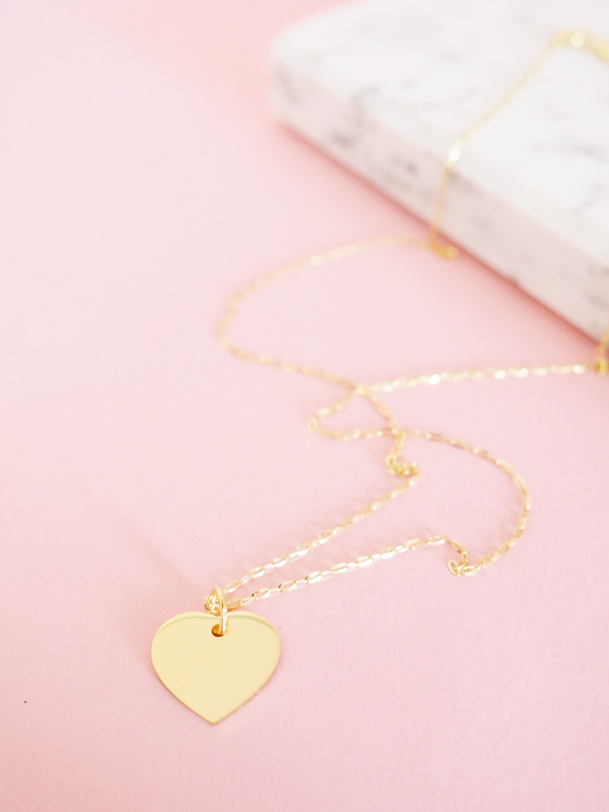 333 Gold Herz Kette Gesschenk für Weihnachten