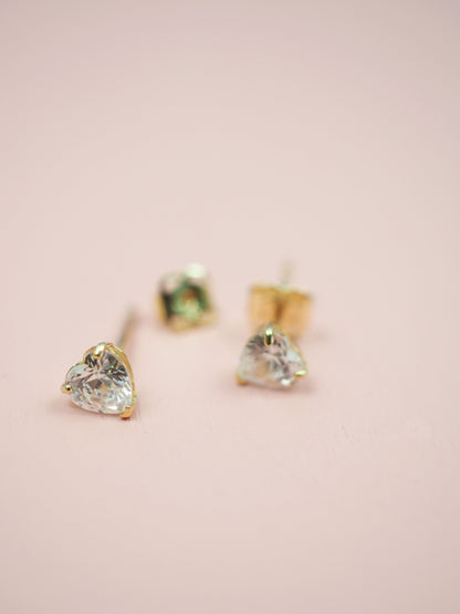 585 Gold Ohrstecker Herz 4mm